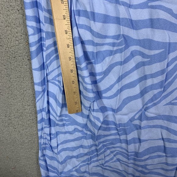 Spiritual Gangster Women’s XL Animal Print Crepe Maxi Slip Dress Light Blue NWT - Picture 4 of 13